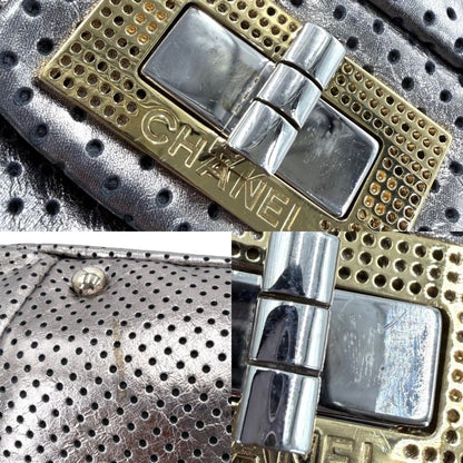 Chanel Shoulder Bag Perforated 2.55 Turnlock