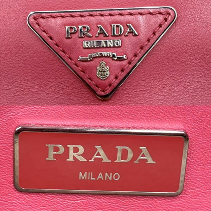 Prada 2-Way Shoulder Bag Crossbody Triangle Logo Leather