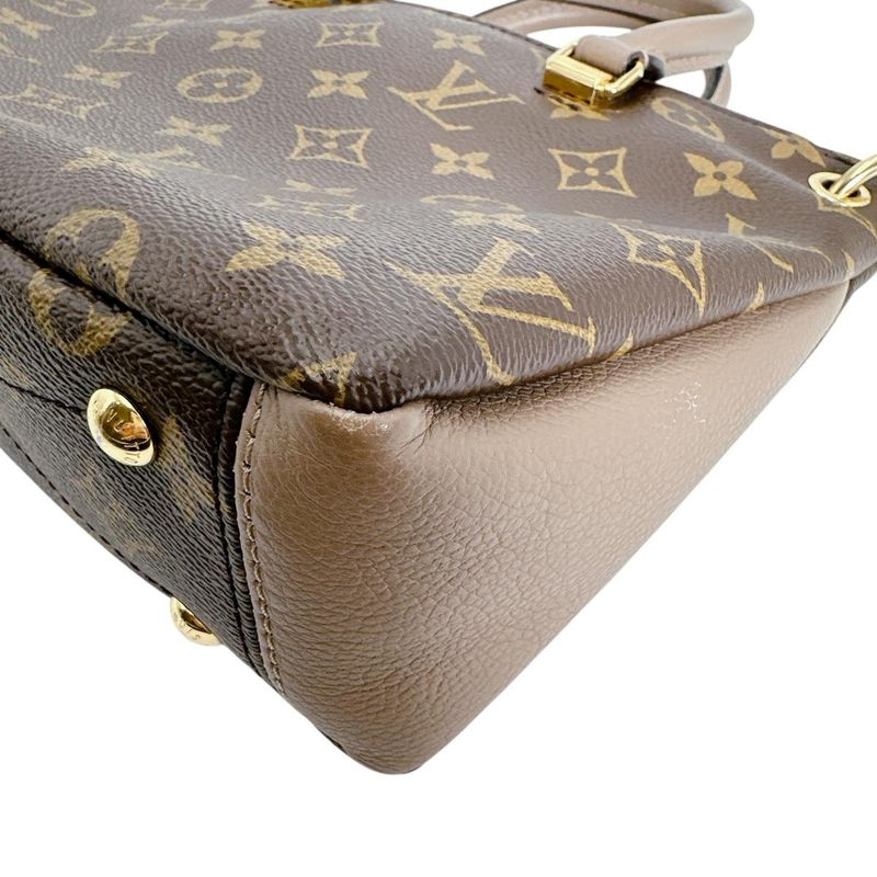 Louis Vuitton Monogram Handbag Pallas BB Brown