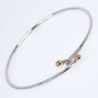 Tiffany & Co Hook Eye Bangle 14K Silver Gold