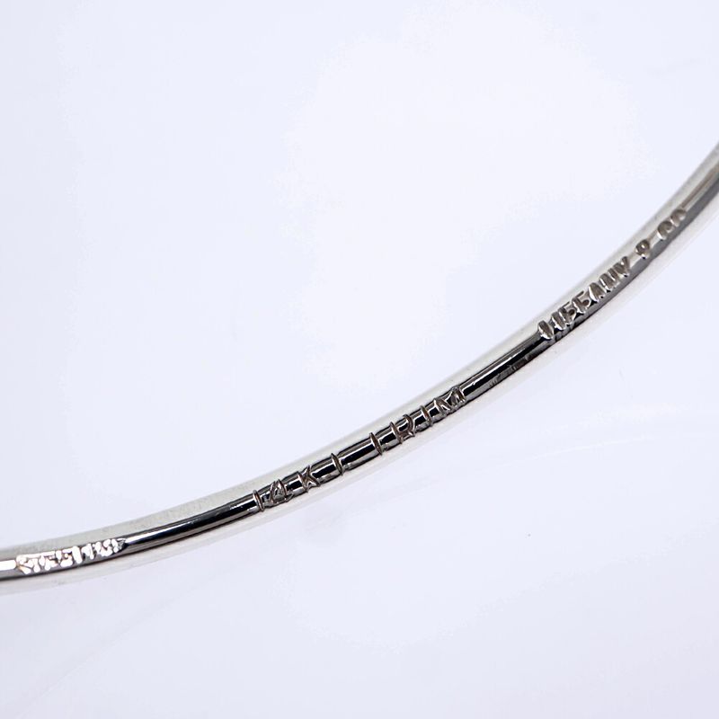 Tiffany & Co Hook Eye Bangle 14K Silver Gold