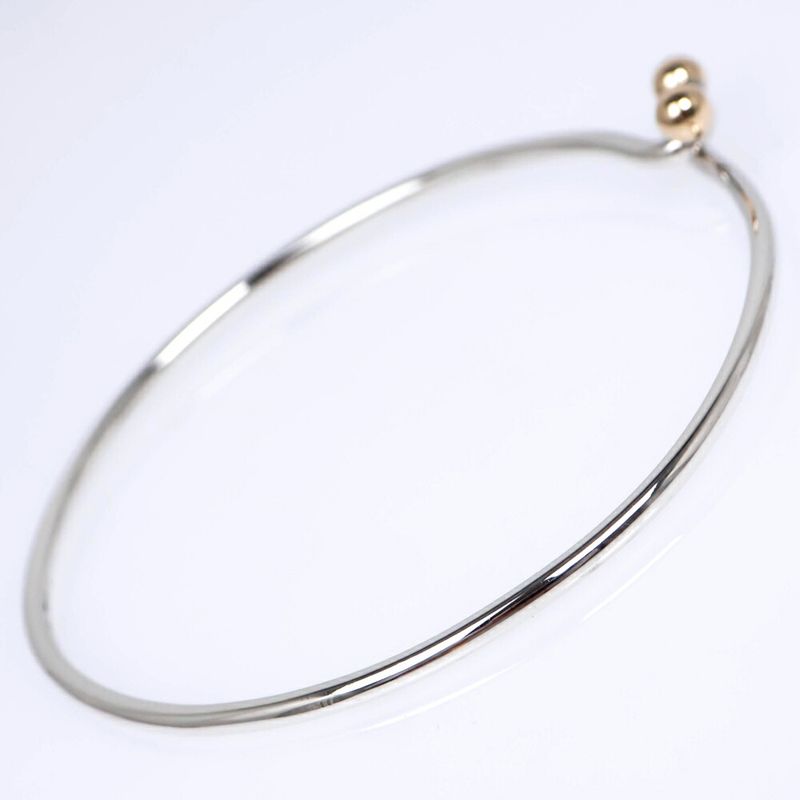 Tiffany & Co Hook Eye Bangle 14K Silver Gold