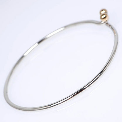 Tiffany & Co Hook Eye Bangle 14K Silver Gold