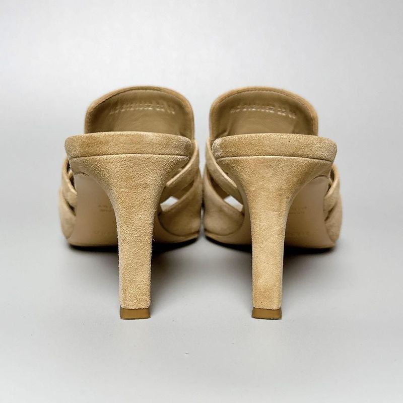 Hermes Sandals 35 Beige Suede
