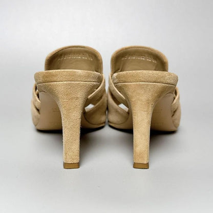 Hermes Sandals 35 Beige Suede