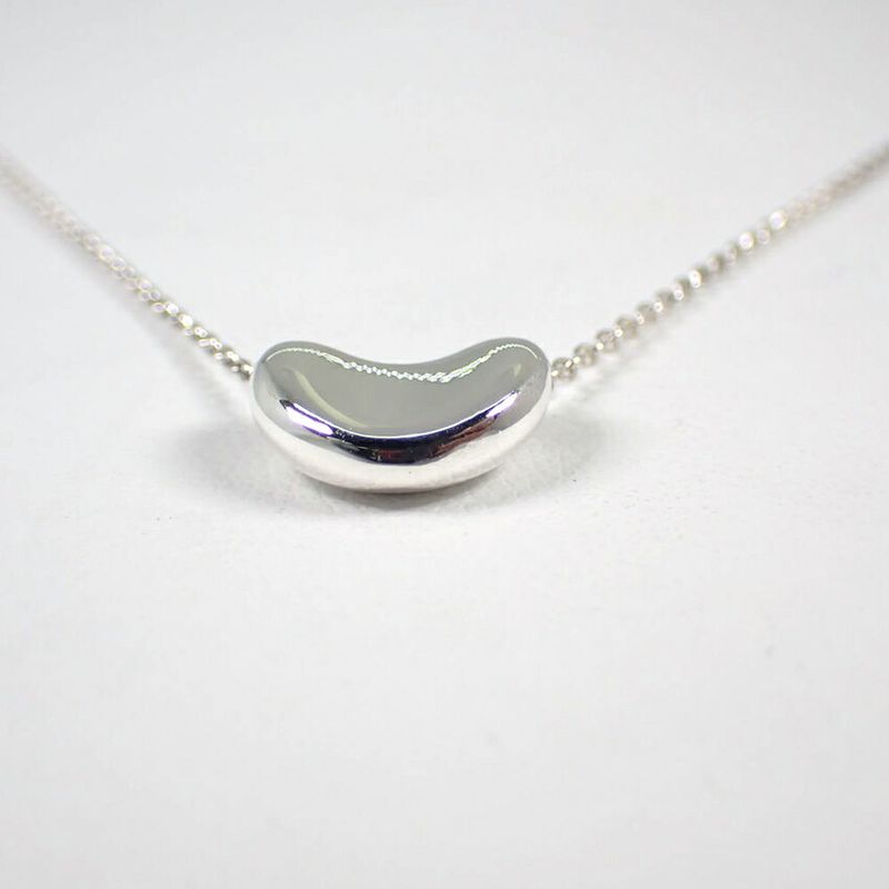Tiffany & Co 925 Bean Pendant Necklace