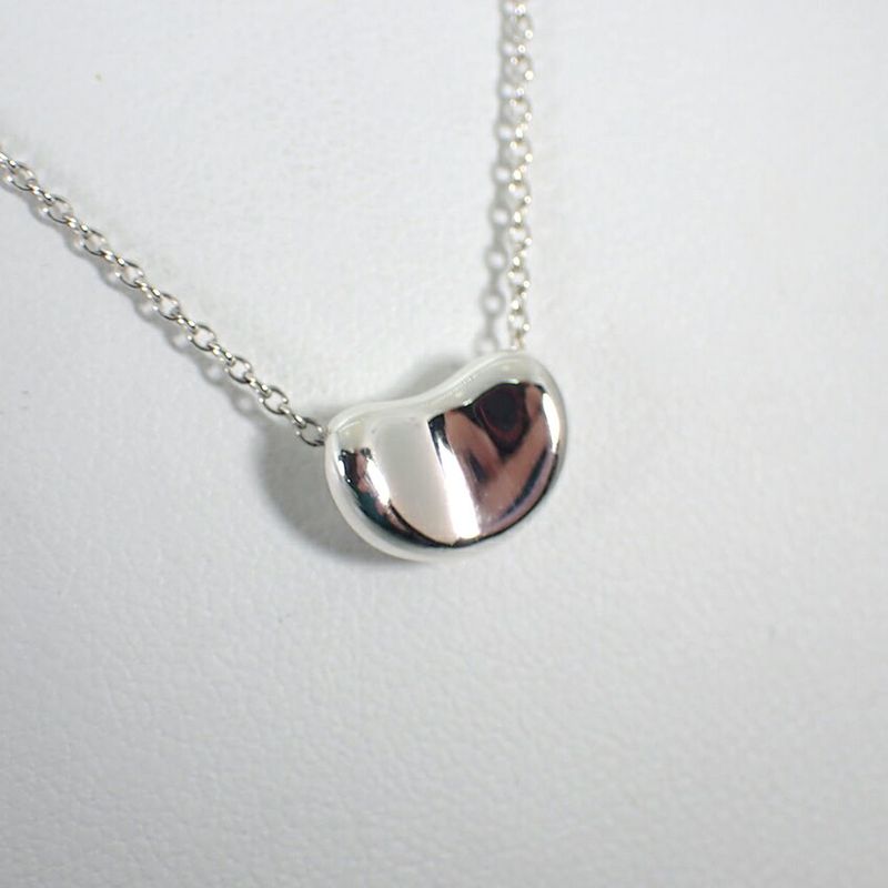Tiffany & Co 925 Bean Pendant Necklace
