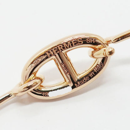 Hermes Ronde Chene Bangle Bracelet Pink Gold