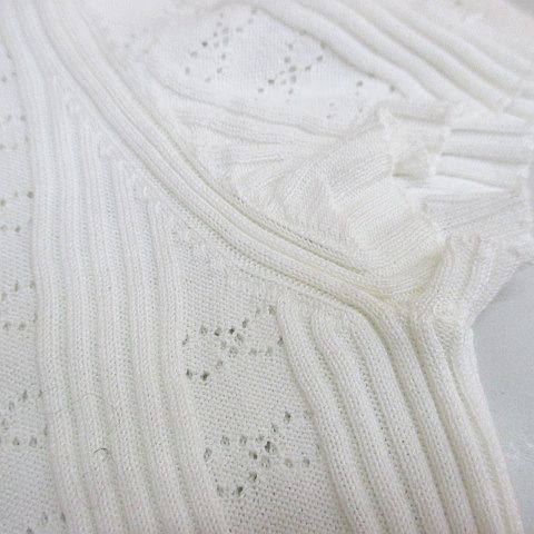 Chanel Short Sleeve Knit Sweater Top CC Mark