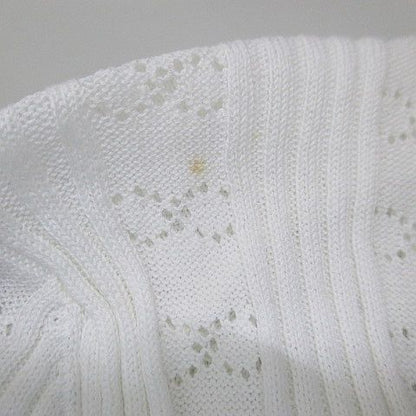 Chanel Short Sleeve Knit Sweater Top CC Mark