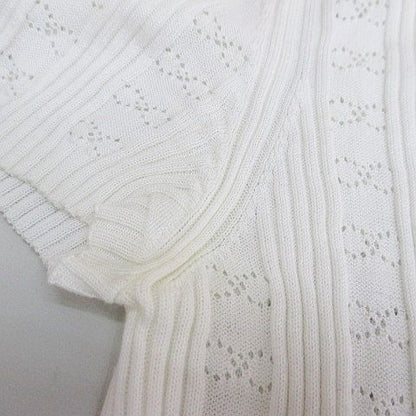Chanel Short Sleeve Knit Sweater Top CC Mark