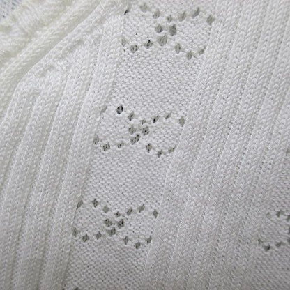 Chanel Short Sleeve Knit Sweater Top CC Mark