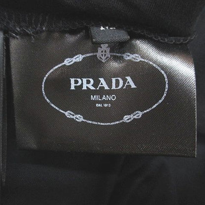 Prada Short Sleeve T-Shirt M Black Rib Fabric