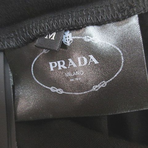 Prada Long Sleeve Polo Shirt Top M Black Button
