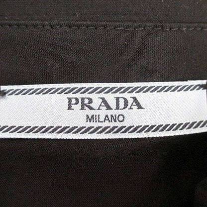 Prada Long Sleeve Polo Shirt Top M Black Button