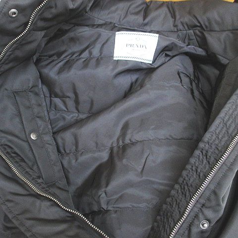Prada Re-Nylon Jacket Coat Batting Middle Length