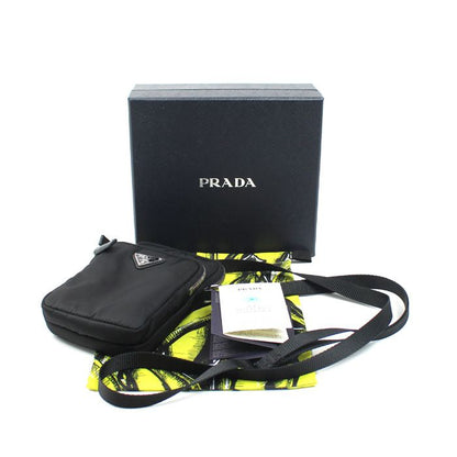 Prada Re-Nylon Phone Case Shoulder Bag Black