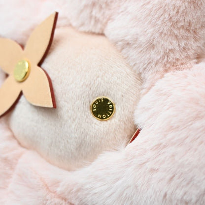 Louis Vuitton Stuffed Animal White Pink