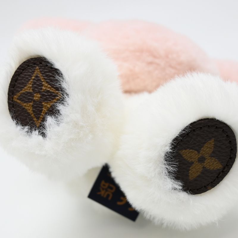 Louis Vuitton Stuffed Animal White Pink