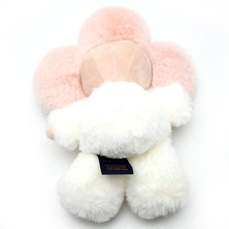 Louis Vuitton Stuffed Animal White Pink