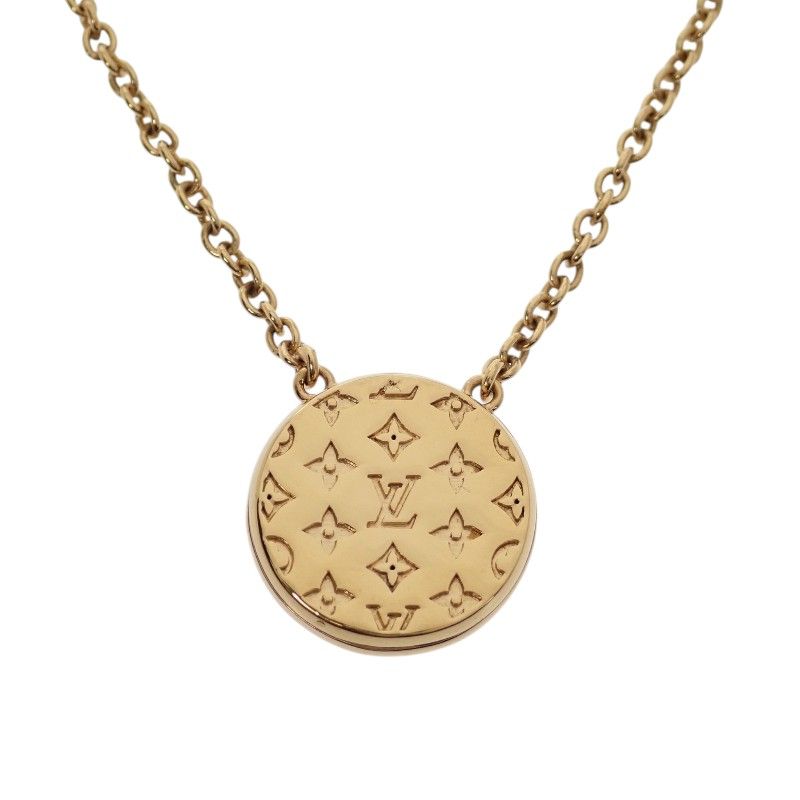 Louis Vuitton Collier L to Necklace Metal Mother of Pearl Gold S Based On