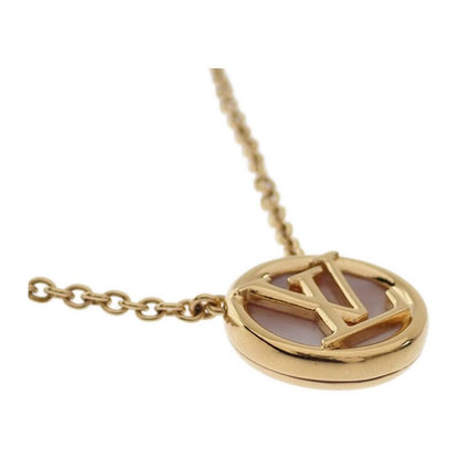 Louis Vuitton Collier L to Necklace Metal Mother of Pearl Gold S Based On