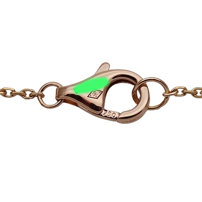 Cartier Necklace Diamond Etincelle Pink Gold Polished