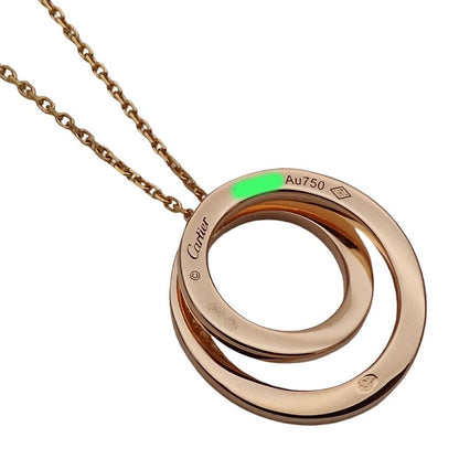 Cartier Necklace Diamond Etincelle Pink Gold Polished