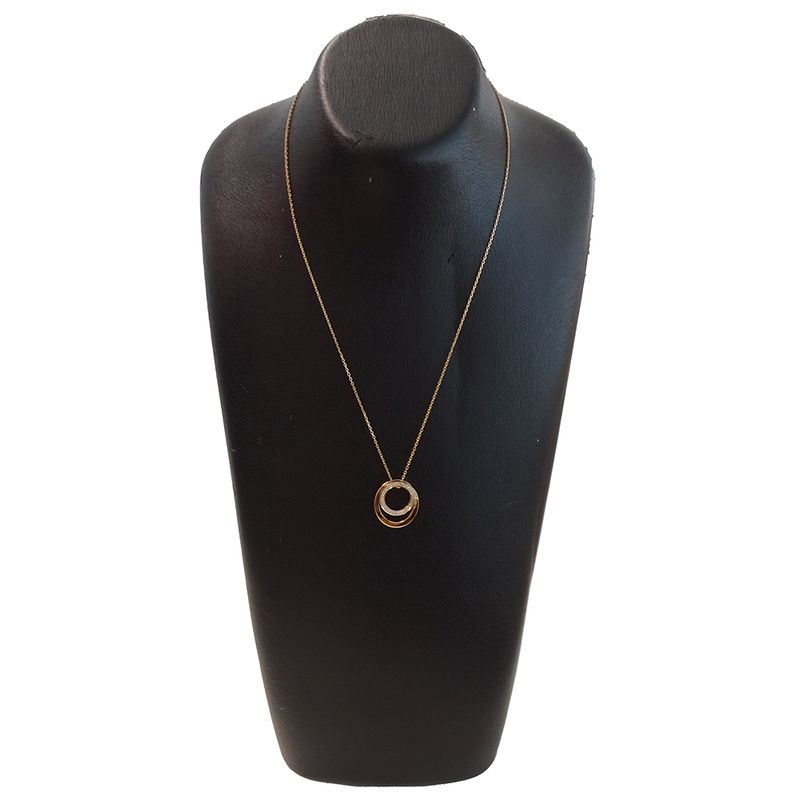 Cartier Necklace Diamond Etincelle Pink Gold Polished