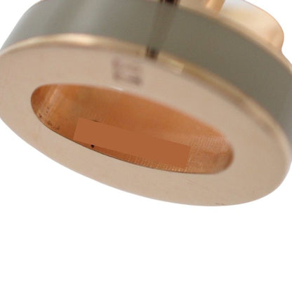 Hermes Mini Pop Earrings Metal Pink Gold Marron Glace