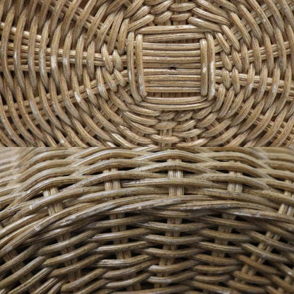 Dior Oblique Wicker Raffia Bucket Shoulder Bag Vo