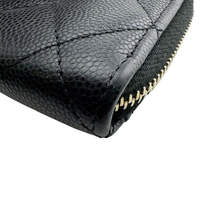 Chanel Quilted Caviar Leather Coin Case Black