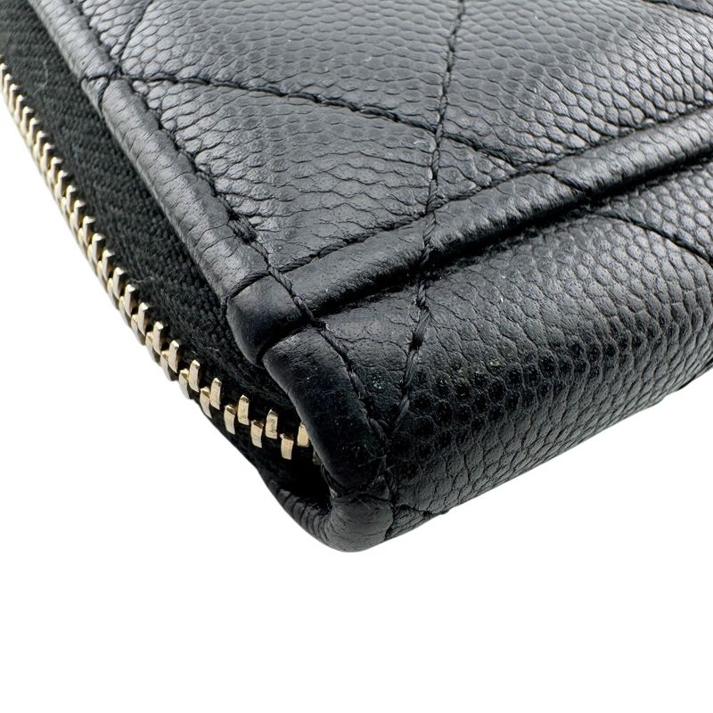 Chanel Quilted Caviar Leather Coin Case Black
