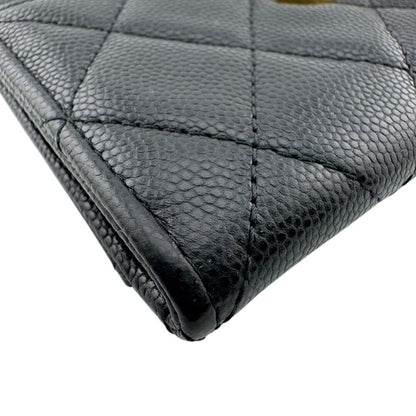 Chanel Quilted Caviar Leather Coin Case Black