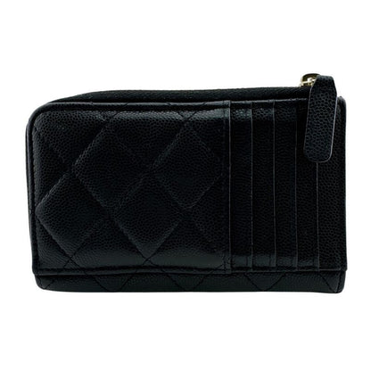 Chanel Quilted Caviar Leather Coin Case Black