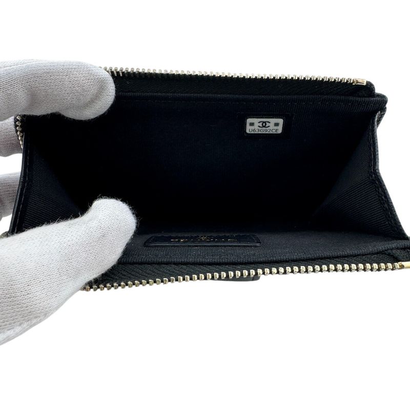 Chanel Quilted Caviar Leather Coin Case Black