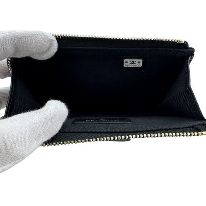 Chanel Quilted Caviar Leather Coin Case Black