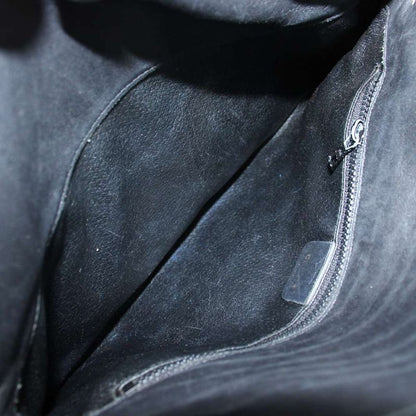 Celine Old Shoulder Bag Crossbody Leather Black