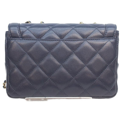 Chanel Navy Lamb Quilted 20 Single Flap Bag