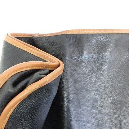 Hermes Garment Vintage Travel Bag Business Hanger Leather Black Brown