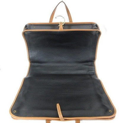 Hermes Garment Vintage Travel Bag Business Hanger Leather Black Brown