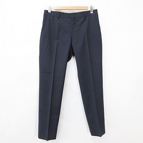Hermes Suit Set Jacket Tailored Single Pants Trousers Lining Wool Navy