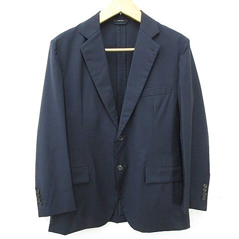 Hermes Suit Set Jacket Tailored Single Pants Trousers Lining Wool Navy