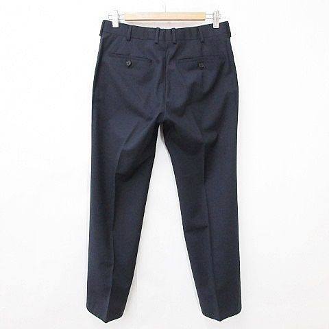Hermes Suit Set Jacket Tailored Single Pants Trousers Lining Wool Navy