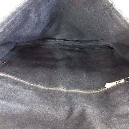 Hermes Fourre Tout Besace MM Shoulder Bag Cotton Canvas Black Gray