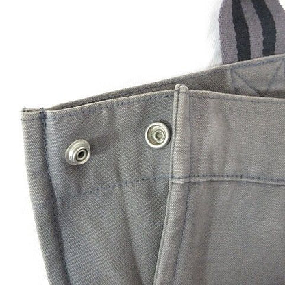Hermes Fourre Tout MM Tote Cotton Canvas Gray