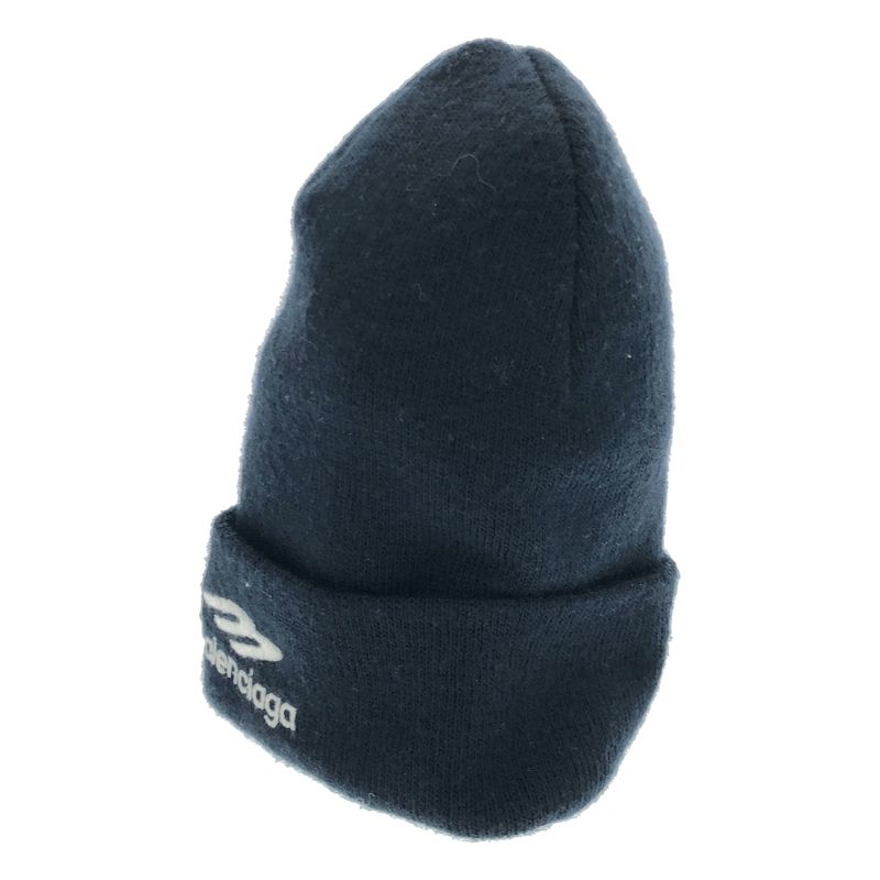 Balenciaga Sports Icon Beanie Knit Cap Navy 2