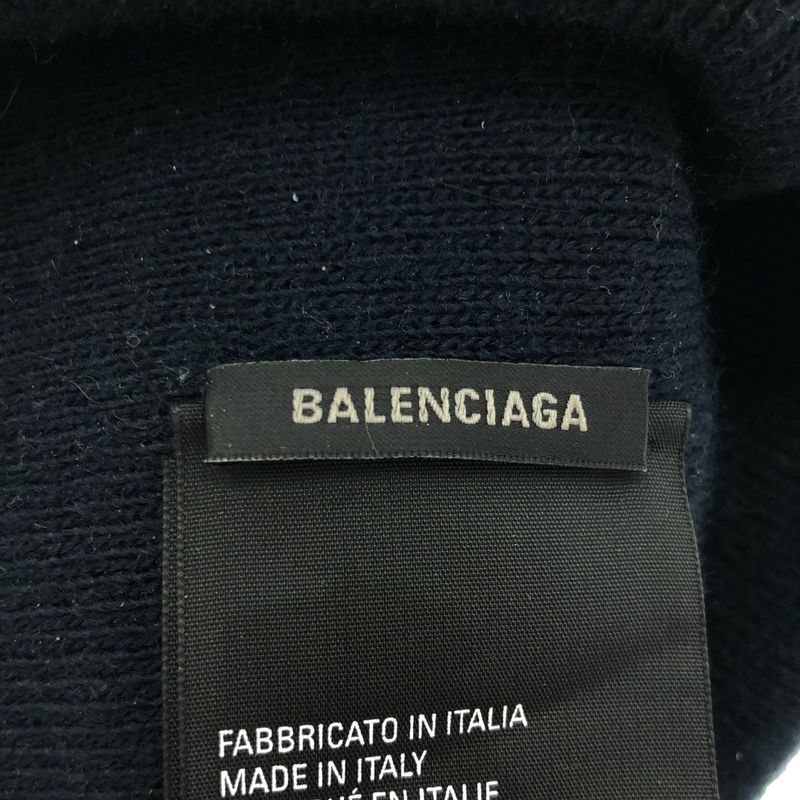 Balenciaga Sports Icon Beanie Knit Cap Navy 2
