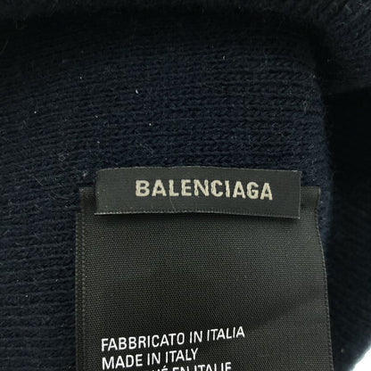 Balenciaga Sports Icon Beanie Knit Cap Navy 2