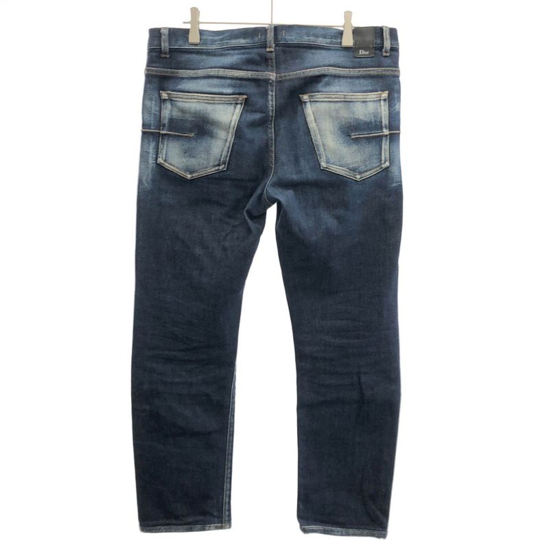 Dior Washed Slim Stretch Denim Pants Indigo 32